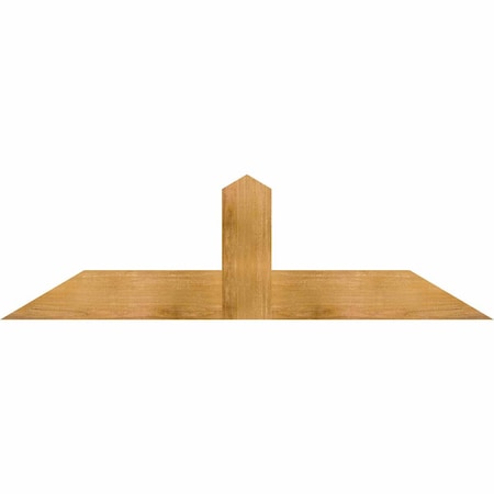 Ekena Millwork Portland Rough Sawn Timber Gable Bracket, Western Red Cedar, 60"W x 17"H x 2"D x 6"F, 7/12 Pitch GBW060X17X0206POR00RWR
